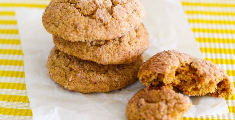 A stack of Pumpkin Spice Snickerdoodles