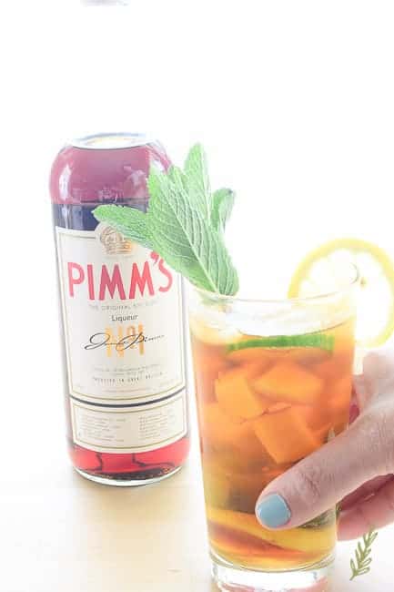 Sense and Edibility's Tropical Pimm's Cup Cocktail