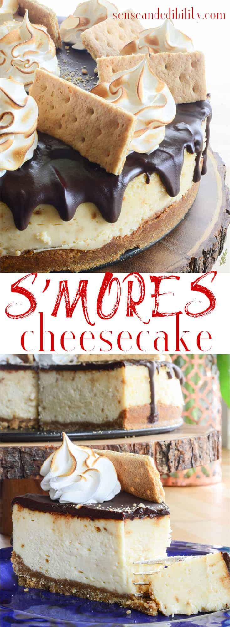 Sense & Edibility's S'mores Cheesecake