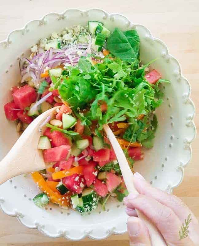 Sense & Edibility's Mediterranean Summer Salad