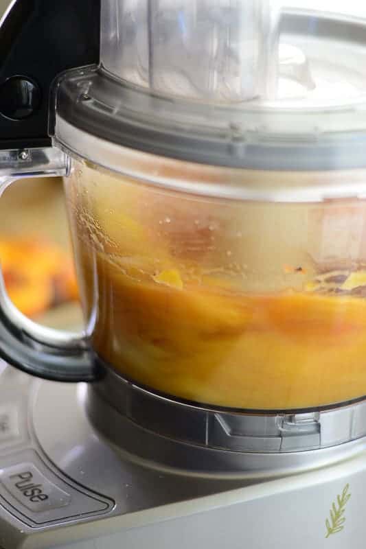 Sense & Edibility's Grilled Peach Buttermilk Frozen Custard