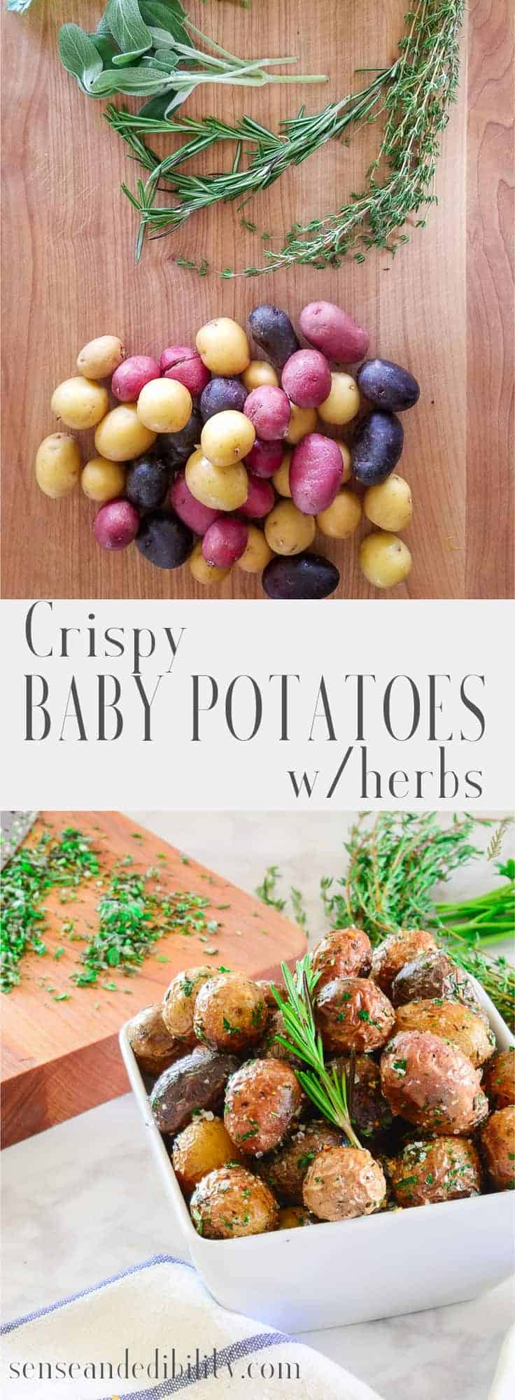 Sense & Edibility's Crispy Baby Potatoes