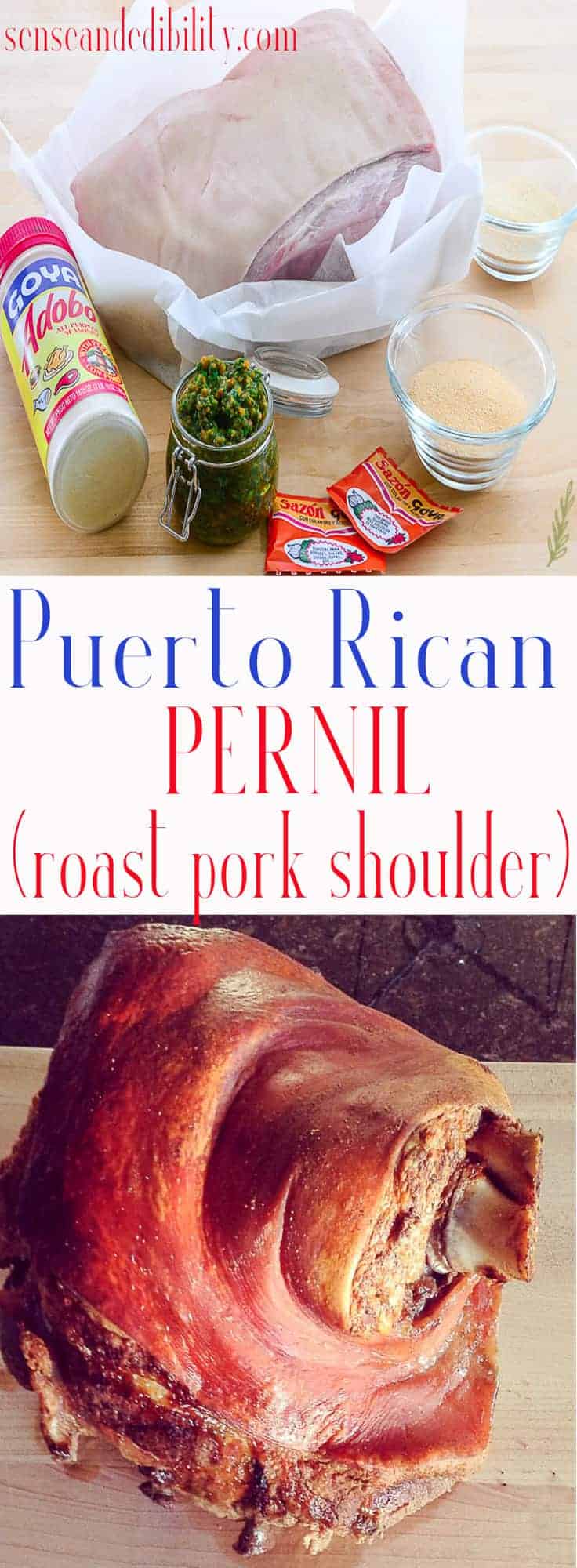 Pernil (Puerto Rican Roast Pork Shoulder with Crackling)