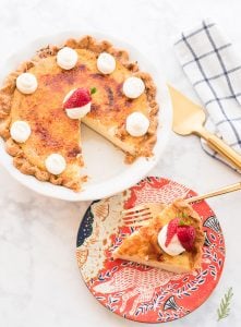 Sense & Edibility's Crème Brûlée Pie