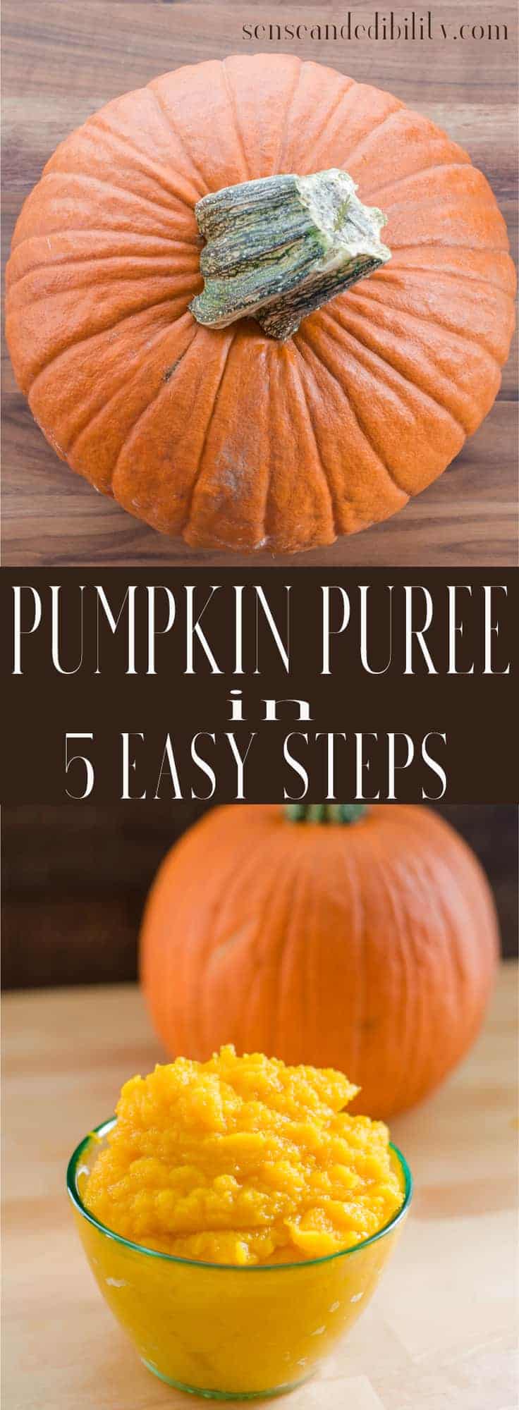 Pureed Pumpkin in 5 Easy Steps - Sense & Edibility