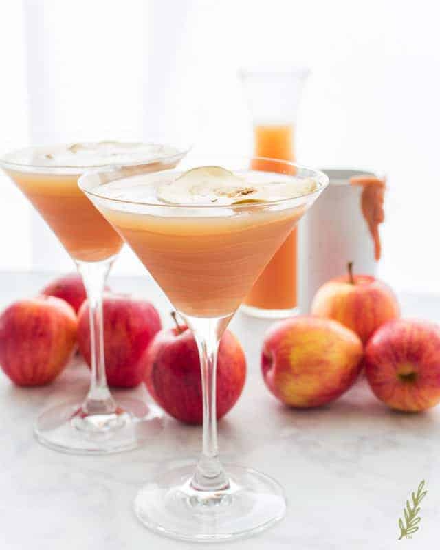 Sense & Edibility's Caramel Apple Martini