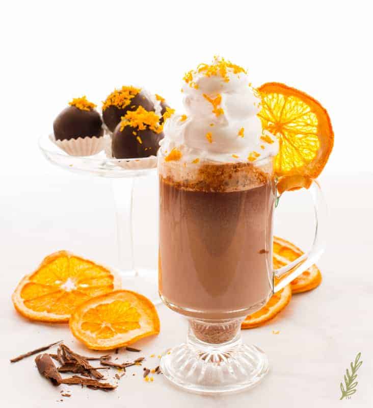 Sense & Edibility's Orange Truffle Hot Chocolate