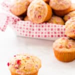 Sense & Edibility's Vanilla-Cranberry Muffins