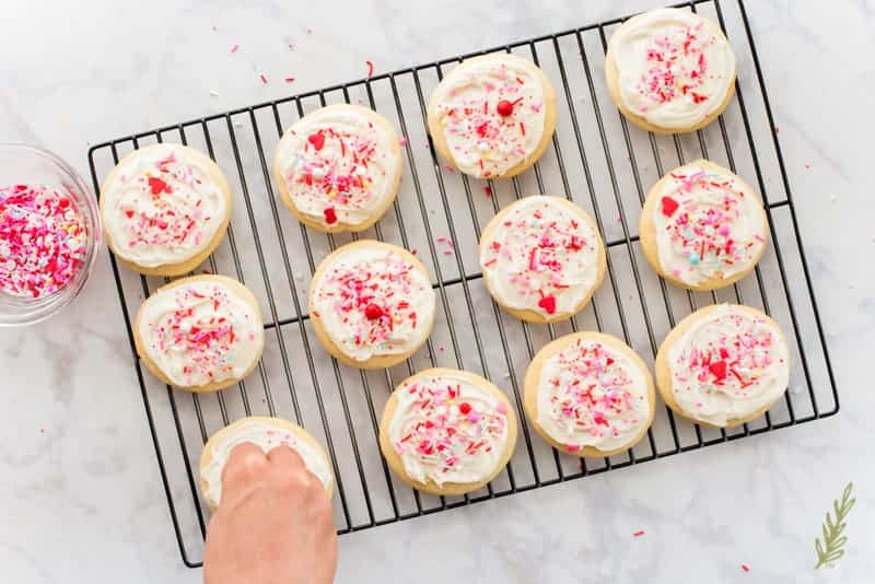 Sense & Edibility's Soft Sugar Cookies with Cream Cheese Frosting
