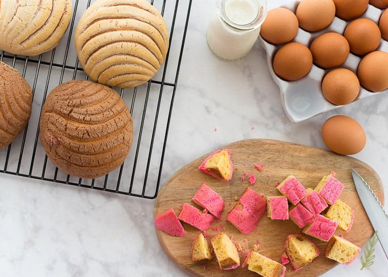 Sense & Edibility's Concha Bread Pudding Breakfast Bake
