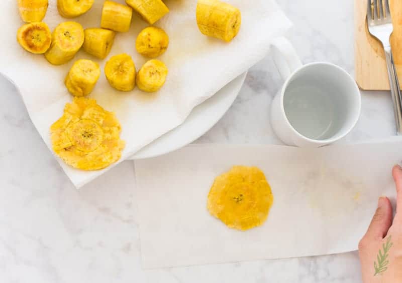 Sense & Edibility's Tostones Pan-Fried Fried in Olive Oil
