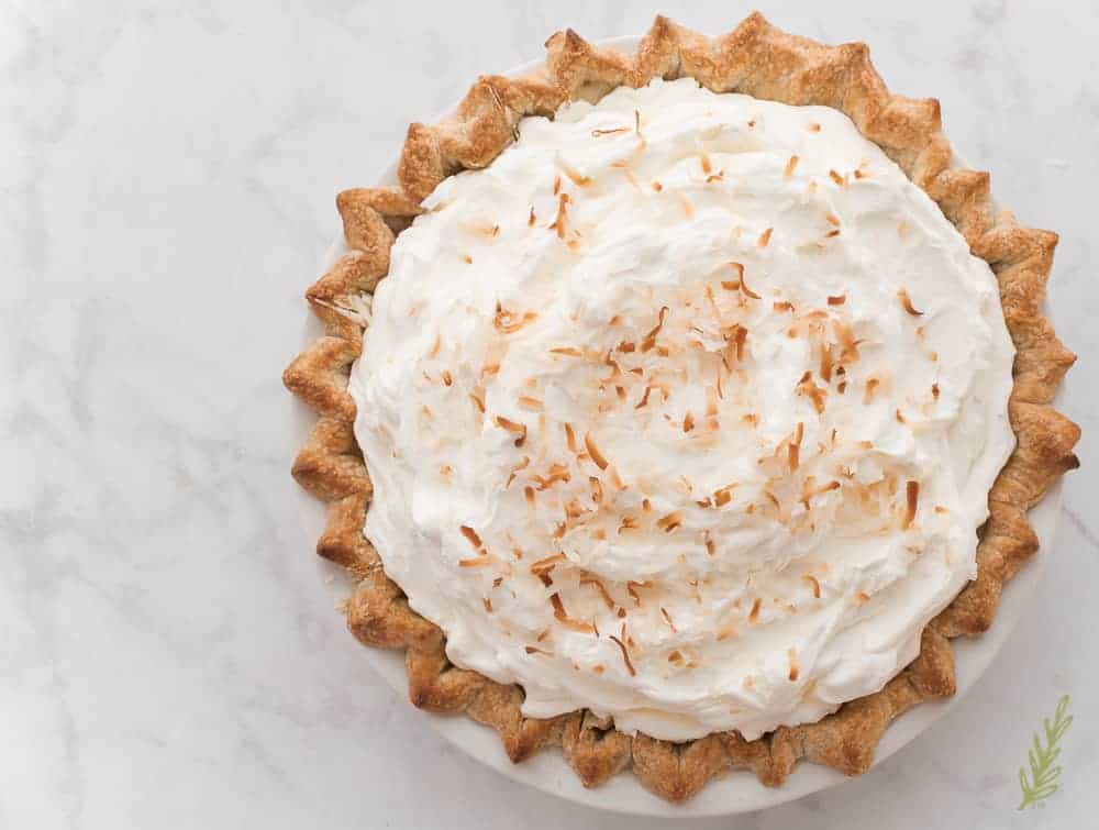 Coconut Rum (Coquito) Cream Pie | Sense & Edibility