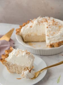 Forkful of the coconut-rum pie