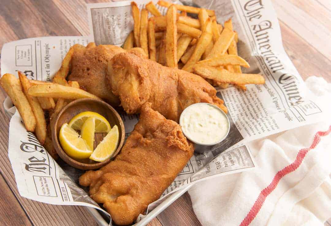 Sheet Pan Fish and Chips Recipe