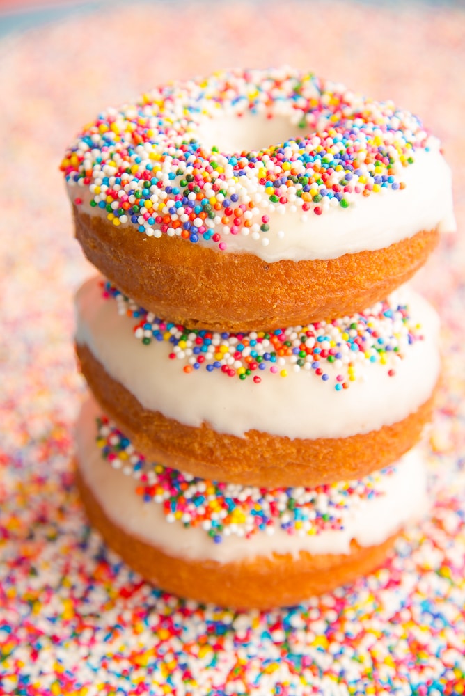 Rainbow Sprinkles Donut