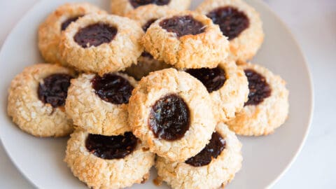 Coconut Thumbprint Cookies With Pineapple And Apricot Preserve Recipe