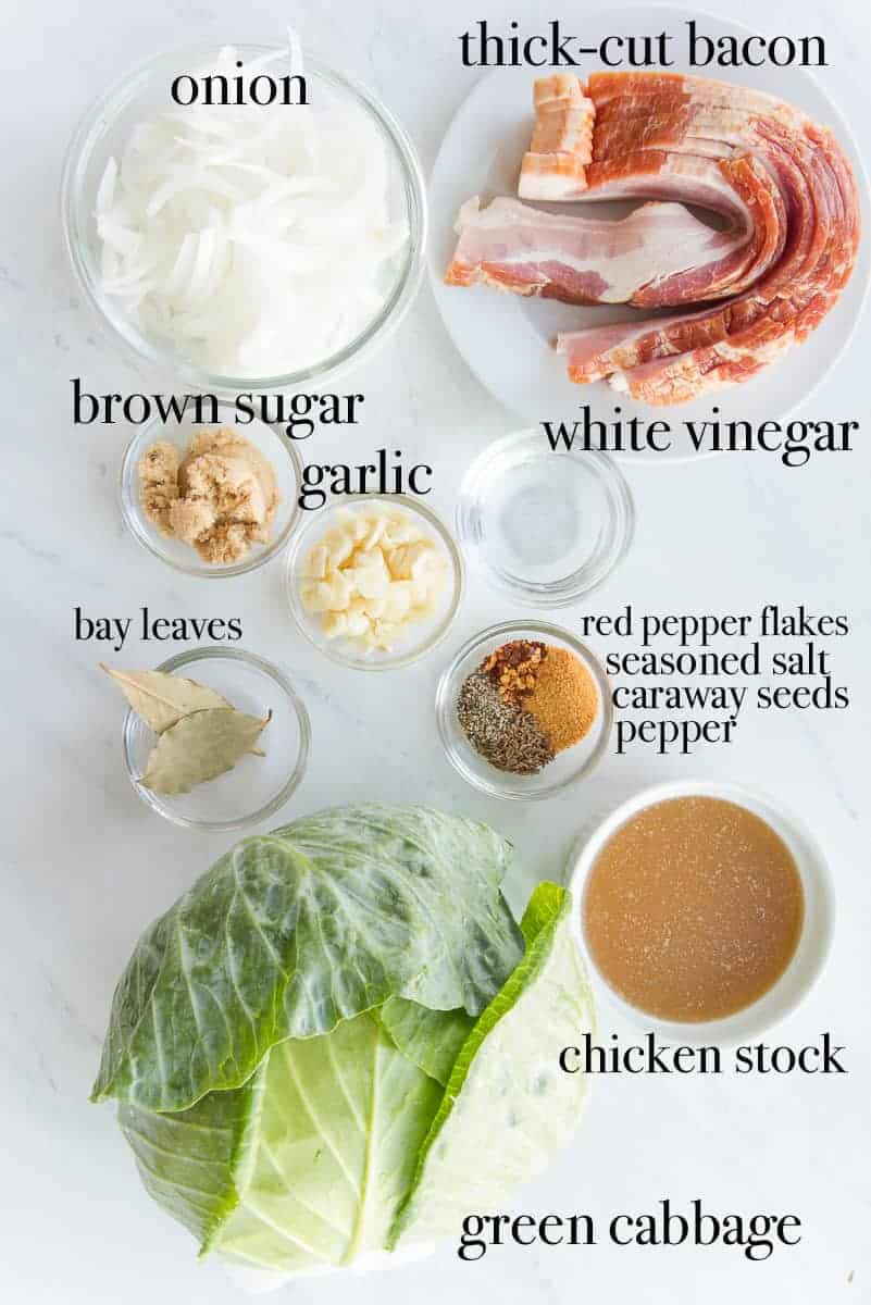 Ingredients to make the recipe on a white surface.