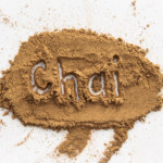 Chai is spelled out in a pile of Chai Spice Blend