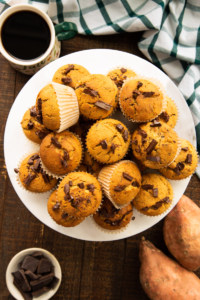 Sweet Potato Muffins with Chocolate Chunks - Sense & Edibility
