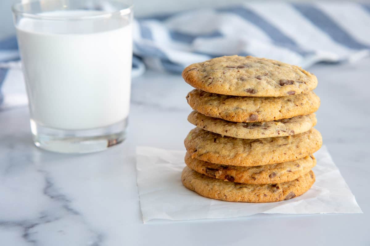 Rye Sourdough Discard Chocolate Chip Cookies - Sense & Edibility